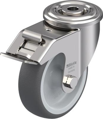 Blickle LEXR-PATH 100G-FI Zwenkwiel met rem Wieldiameter: 100 mm Draagvermogen (max.): 150 kg 1 stuk(s)