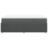 Boxspring met matras stof donkergrijs 140x190 cm - thumbnail