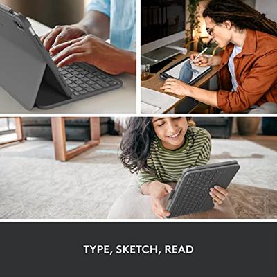 Logitech Slim Folio Grijs Bluetooth AZERTY Frans