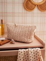 Toilettas voor kind in katoengaas roze, bedrukt - thumbnail