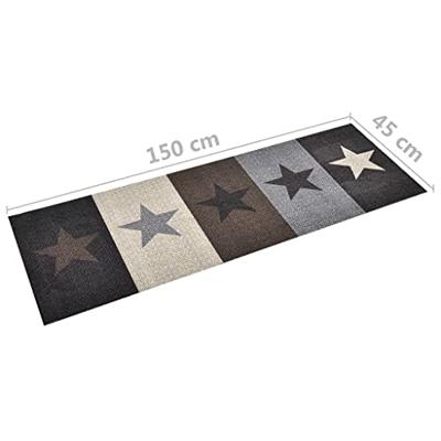 VidaXL Keukenmat wasbaar star 45x150 cm