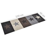 VidaXL Keukenmat wasbaar star 45x150 cm - thumbnail