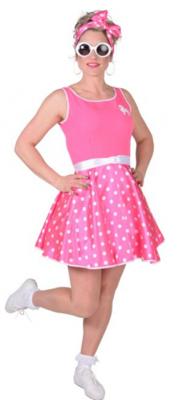 Rock roll jurk pink