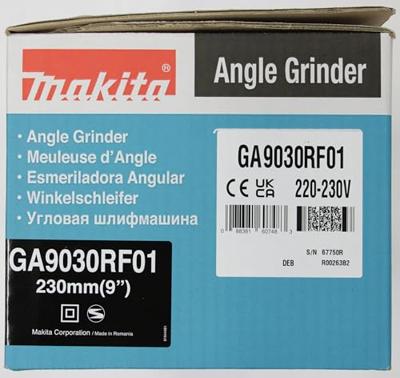 Makita GA9030RF01 Haakse Slijper 230mm 2400W 230V - thumbnail