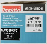Makita haakse slijper 230V - GA9030RF01 - 2400W - ∅230mm - met vastzetschakelaar en super binnenflens - in doos - thumbnail