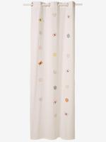 Anjerslinger gordijn met vlinders en bloemen Champêtre ecru - thumbnail