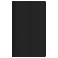 VidaXL Tenttapijt 400x400 cm hdpe zwart - thumbnail