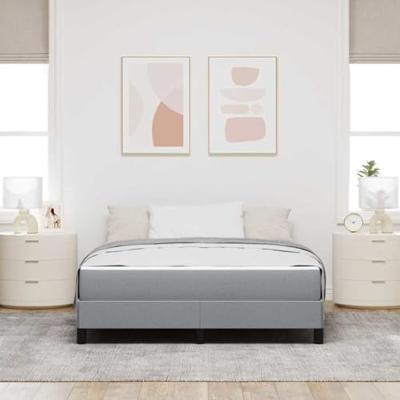 Boxspring bed Anders Lichtgrijs 160 x 200 cm Stof