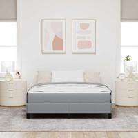 Boxspring bed Anders Lichtgrijs 160 x 200 cm Stof - thumbnail
