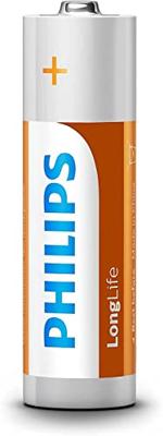 Philips longlife batterij zinc aa/r6, 12st.