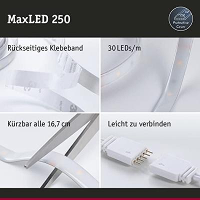 Paulmann MaxLED Basic 79869 LED-strip basisset Met connector (male) 24 V 3 m Warmwit 1 stuk(s) Paulmann MaxLED Basic 79869 LED-strip basisset Met connector (male) 24 V 3 m Warmwit 1 stuk(s)