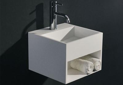 SSI Design Florida fontein Solid Surface 30x30x28cm SSI Design Florida fontein Solid Surface 30x30x28cm