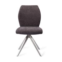 Jesper Home Eetkamerstoel 'Ikata' Turn Steel, Draaibaar, kleur Almost Black - thumbnail