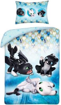 Hoe tem je een draak peuterdekbedovertrek 100 x 135 cm - Katoen Hoe tem je een draak peuterdekbedovertrek 100 x 135 cm - Katoen