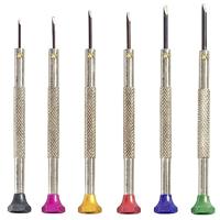 TOOLCRAFT 12-delig Horlogemaker-schroevendraaier set 12-delig Kopbreedte: 0.8 mm, 1 mm, 1.2 mm, 1.4 mm, 1.6 mm, 1.8 mm - thumbnail