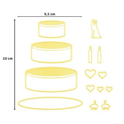 Nellie's Choice • shape die bruidstaart