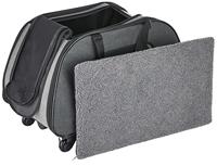 TRIXIE REISMAND TROLLEY ZWART / LICHTGRIJS 67X34X43 CM - thumbnail