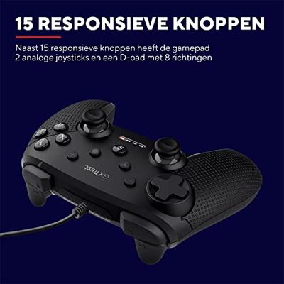 Trust GXT 541 MUTA Zwart USB 2.0 Joystick Analoog/digitaal PC