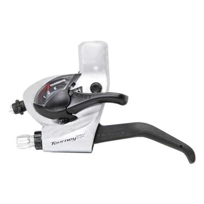 SHIMANO rem- / schakelhendel "tourney tx st-tx800" shim.shift/br.lever tour. tx800 3sp 2f sil.