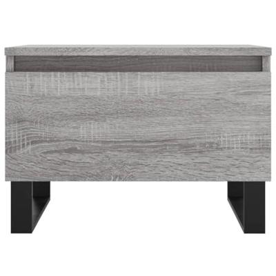 Salontafels 2 st 50x46x35 cm bewerkt hout grijs sonoma eiken