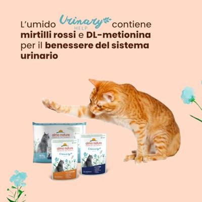 Almo Nature Urinary Help multipack met vis en kip natvoer kat (70 g) 6 x 70 g
