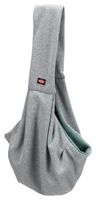 Trixie junior hondentas buikdrager lichtgrijs / mintgroen