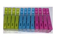 Wasknijpers kunststof in 3 kleuren - set van 48 stuks - thumbnail