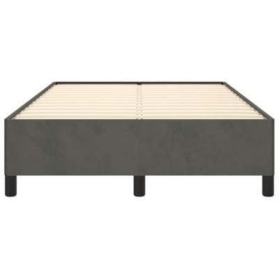 Bedframe zonder matras 120x190 cm fluweel donkergrijs