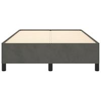Bedframe zonder matras 120x190 cm fluweel donkergrijs - thumbnail