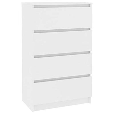 Dressoir 60x35x98,5 cm bewerkt hout wit