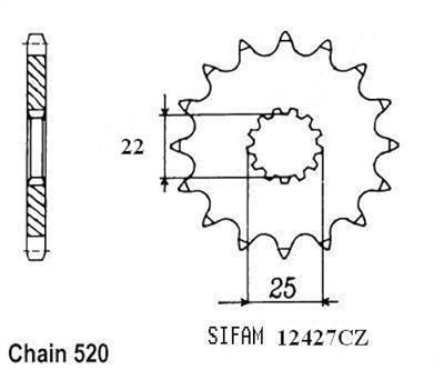ESJOT Sprocket 520 13z standard