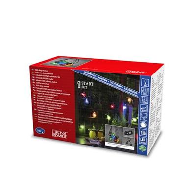 KonstSmide 1mPartylight lichtsnoer met 10 gekleurde lichtbronnen - 2396-500