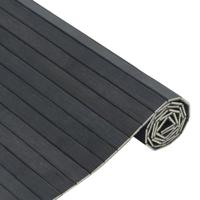 Vloerkleed rechthoekig 70x500 cm bamboe grijs - thumbnail