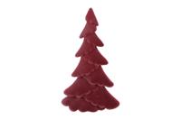 Kerstboom mea kunststof 31 cm bordeaux - thumbnail