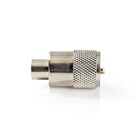 Nedis PL259-Connector | Male | Soldeer | 6.0 mm | Zilver | 25 Stuks | 1 stuks - CSVC43900ME CSVC43900ME - thumbnail