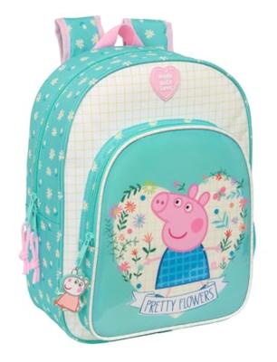 Schoolrugzak Peppa Pig Pretty flowers Geel Munt 26 x 34 x 11 cm