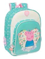 Schoolrugzak Peppa Pig Pretty flowers Geel Munt 26 x 34 x 11 cm - thumbnail