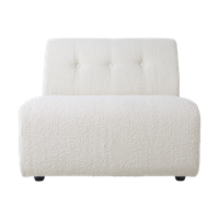 HKliving Vint bank middle Boucle Cream - thumbnail