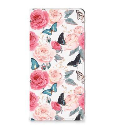 Xiaomi Redmi Note 12 Pro Plus Smart Cover Butterfly Roses Xiaomi Redmi Note 12 Pro Plus Smart Cover Butterfly Roses