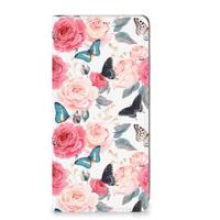 Xiaomi Redmi Note 12 Pro Plus Smart Cover Butterfly Roses - thumbnail