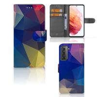 Samsung Galaxy S21 | Book Case | Polygon Dark - thumbnail