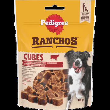 Pedigree Ranchos Cubes met 100% Natuurlijk Rund 70 g bij Jumbo
