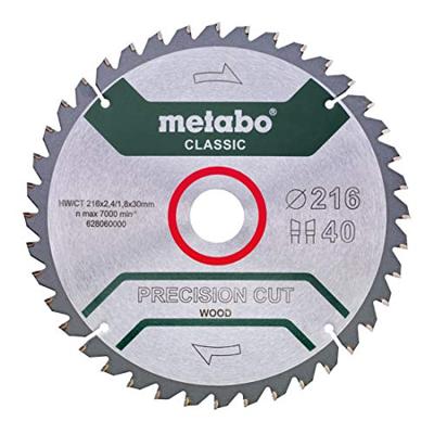 Metabo PRECISION CUT WOOD CLASSIC 628653000 Cirkelzaagblad 216 x 30 x 1.6 mm Aantal tanden: 30 1 stuk(s)