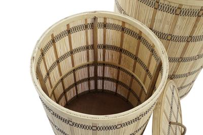 Mandenset DKD Home Decor 40 x 40 x 63 cm Bamboe