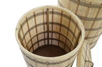 Mandenset DKD Home Decor 40 x 40 x 63 cm Bamboe - thumbnail