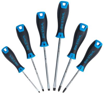 SW STAHL Screwdriver set 6 pcs. sw-steel slot/cross