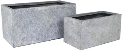 Mcollections Plantenbak Arizona - 80x40x40cm - Clayfibre - Washed Grey