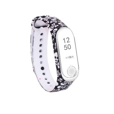 Siliconen schilderij polsband horloge band voor Xiaomi mi band 3 & 4 Siliconen schilderij polsband horloge band voor Xiaomi mi band 3 & 4