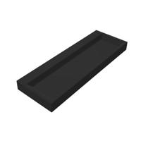 Wastafel Best Design Opera-120 Just-Solid 120x50x11 cm Mat Zwart - thumbnail