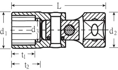 Stahlwille 47 10 02040010 Dubbel zeskant Dopsleutelinzetstuk 10 mm 3/8 (10 mm)